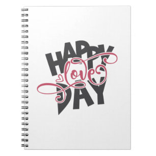 Valentijn Art Happy Love Day Notitieboek