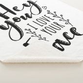 Valentijn Art Hé Ik hou van je gezicht Sherpa Deken (3/4)