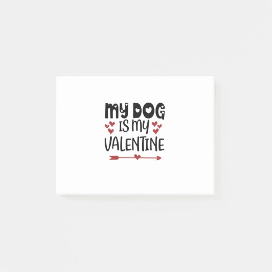 Valentijn Art My Dog is mijn Valentijn Post-it® Notes (Voorkant)