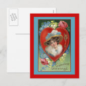  Valentijn Art Wenskaarten Feestdagenkaart (Voorkant / Achterkant)