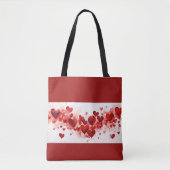 Valentijn Artistic Heart Design Canvas tas (Voorkant)