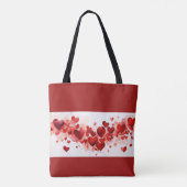 Valentijn Artistic Heart Design Canvas tas (Achterkant)