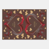 Valentijn assortiment inpakpapier vel (Voorkant)