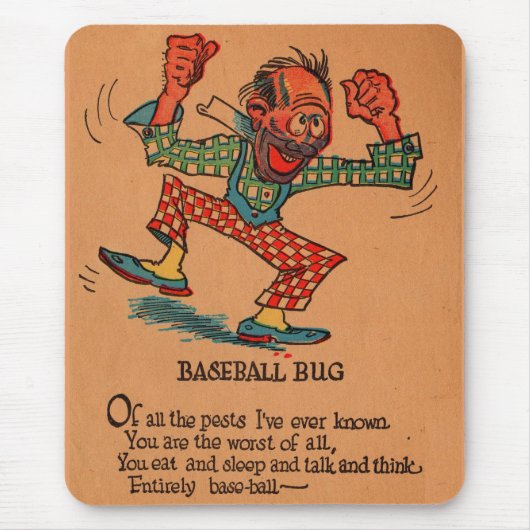 valentijn azijn uit de jaren '30: de Baseball Bug Muismat (Voorkant)