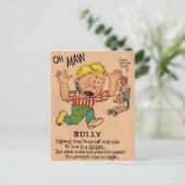 valentijn azijn uit de jaren '30: de Bully Feestdagenkaart (Staand voorkant)