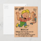 valentijn azijn uit de jaren '30: de Bully Feestdagenkaart (Voorkant / Achterkant)