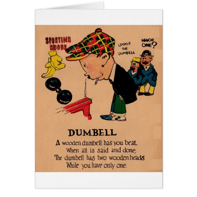 valentijn azijn uit de jaren '30: de Dumbbell (Voorkant)