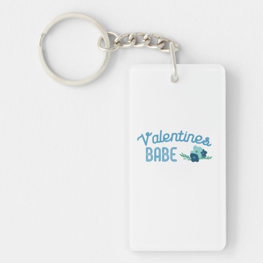 Valentijn Babe Flowers Sleutelhanger (Voorkant)