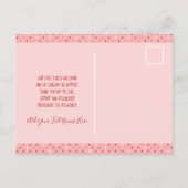 Valentijn Baby Hearts Balloons Februari Geboorteda Aankondigingskaart (Achterkant)