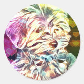 Valentijn Baby Kopersticker Ronde Sticker (Voorkant)