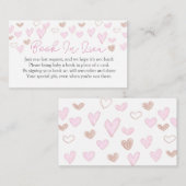 Valentijn Baby shower Boek in plaats van Kaart (Voorkant / Achterkant)