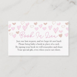 Valentijn Baby shower Boek in plaats van Kaart