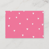 Valentijn Baby shower Book Request Informatiekaartje (Achterkant)