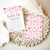 Valentijn Baby shower Eerste Jaar Bucket List Game Kaart