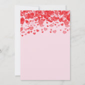 Valentijn Baby shower Invitation Little Sweetheart Kaart (Achterkant)