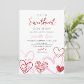 Valentijn Baby shower Kaart (Staand voorkant)