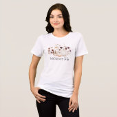 Valentijn Baby Shower Moeder Wordt Tri-Blend Shirt (Voorkant volledig)