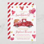 Valentijn Baby shower per post met hart Kaart (Voorkant / Achterkant)