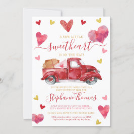 Valentijn Baby shower per post met hart Kaart