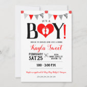 Valentijn Baby shower Uitnodiging Het is een jonge (Voorkant)