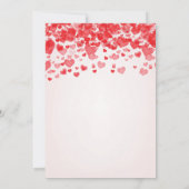 Valentijn Baby shower Uitnodiging Kleine Schatje (Achterkant)