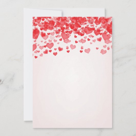 Valentijn Baby shower Uitnodiging Kleine Schatje (Achterkant)