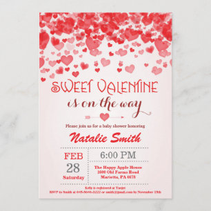 Valentijn Baby shower Uitnodiging Kleine Schatje