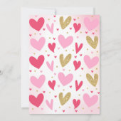 Valentijn Baby shower Uitnodiging Liefje Baby (Achterkant)