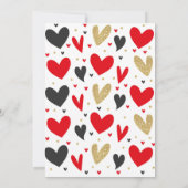 Valentijn Baby shower Uitnodiging Liefje Baby (Achterkant)