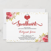 Valentijn Baby shower Uitnodiging Lieverd Baby (Voorkant)