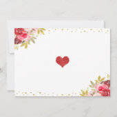 Valentijn Baby shower Uitnodiging Lieverd Baby (Achterkant)