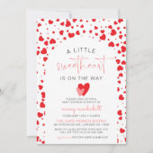 Valentijn Baby shower Uitnodiging Sjabloon (Voorkant)