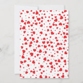 Valentijn Baby shower Uitnodiging Sjabloon (Achterkant)