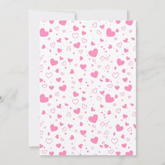 Valentijn Baby shower van kleine schatjes Kaart (Achterkant)