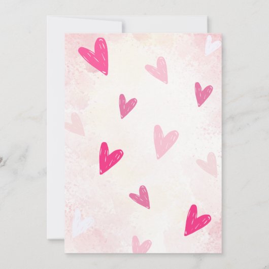 Valentijn Baby shower van kleine schatjes Kaart (Achterkant)