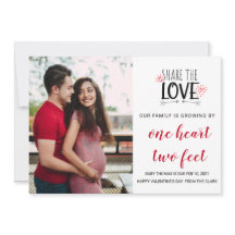 valentijn baby/zwangerschap Aankondiging liefde ha