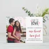 valentijn baby/zwangerschap Aankondiging liefde ha (Staand voorkant)