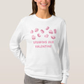 Valentijn Baby Zwangerschap T-shirt (Voorkant)