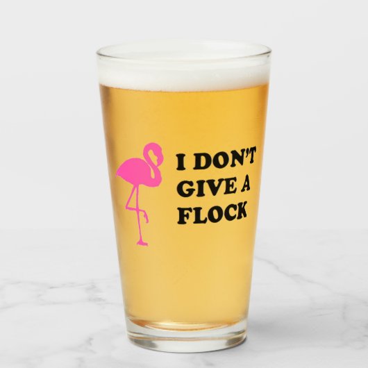 Valentijn Bachelorette bridesmaids flamingo beer Glas (Voorkant gevuld)