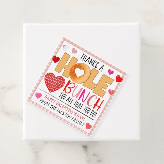 Valentijn Bagel Gift Label (In situ)