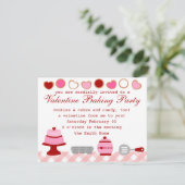 Valentijn Baking Party Kaart (Staand voorkant)