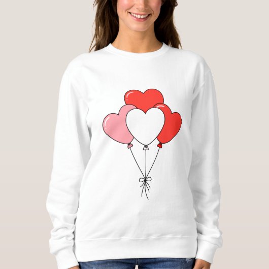 valentijn ballon hart t shirt ontwerp (Voorkant)