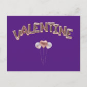 Valentijn ballon met hartballon briefkaart (Voorkant)