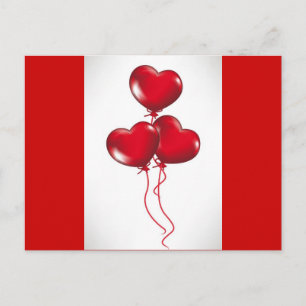 Valentijn ballonnen (3) feestdagenkaart