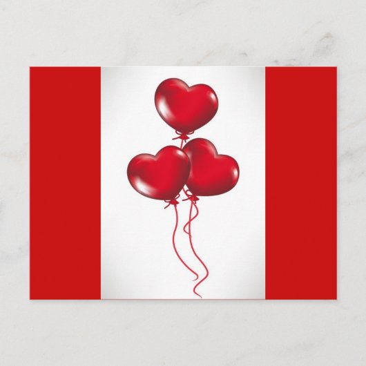 Valentijn ballonnen (3) feestdagenkaart (Voorkant)