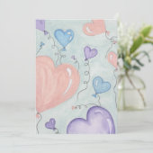 Valentijn-ballonnen Feestdagenkaart (Staand voorkant)