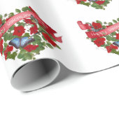 valentijn banner red petunias en vlinderhart cadeaupapier (Rol Hoek)