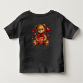 Valentijn Be Mine Teddy Bear Red Kinder Shirts (Achterkant)