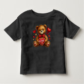 Valentijn Be Mine Teddy Bear Red Kinder Shirts (Voorkant)