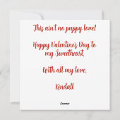 Valentijn Bearded Collie Sweethearts Liefde Feestdagenkaart (Achterkant)